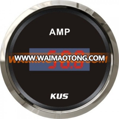 Top Quality! ! ! 52mm Digital Ammeter Gauge +/--50A with Ampere/Current Sensor Black Face for Car Truck Marine Yacht